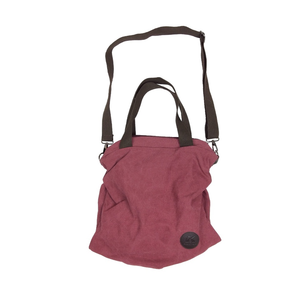 NWOT Burgundy canvas bag